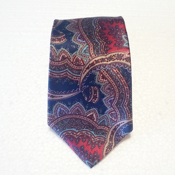 Vintage Christian Dior All Silk Blue Tie WPL 125. - Picture 3 of 10